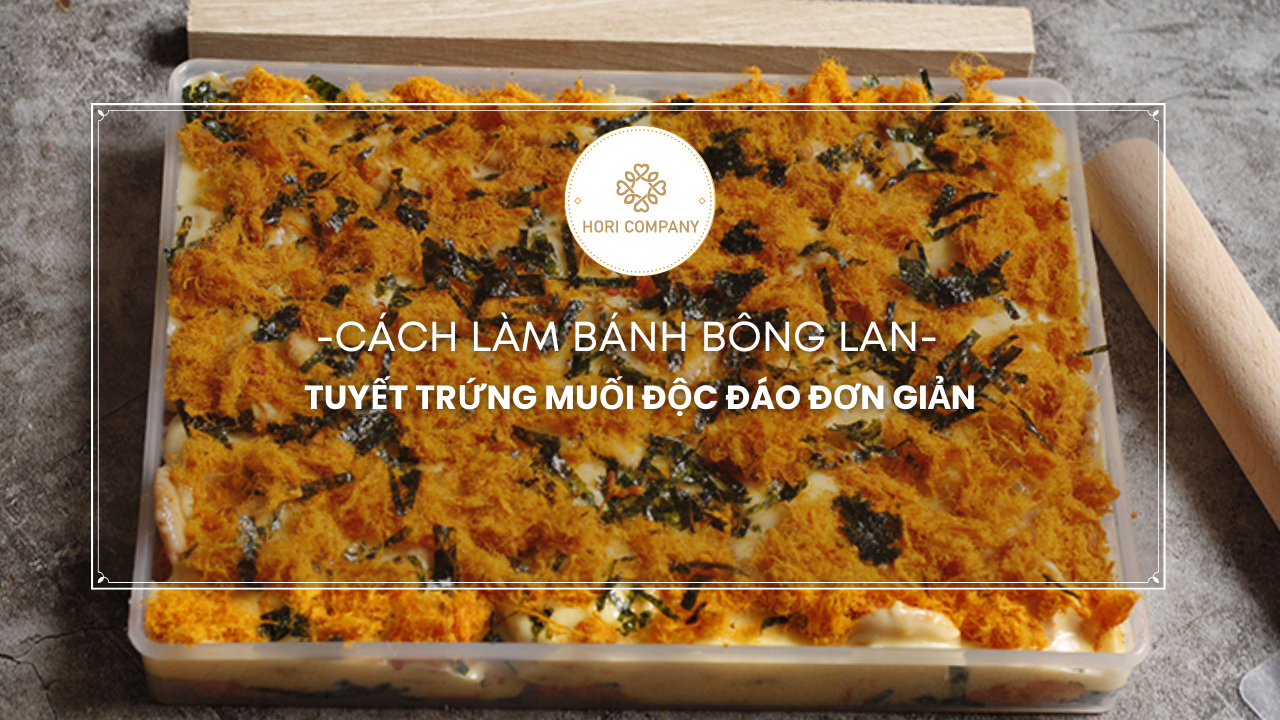 Cách làm bánh bông tuyết trứng muối độc đáo đơn giản